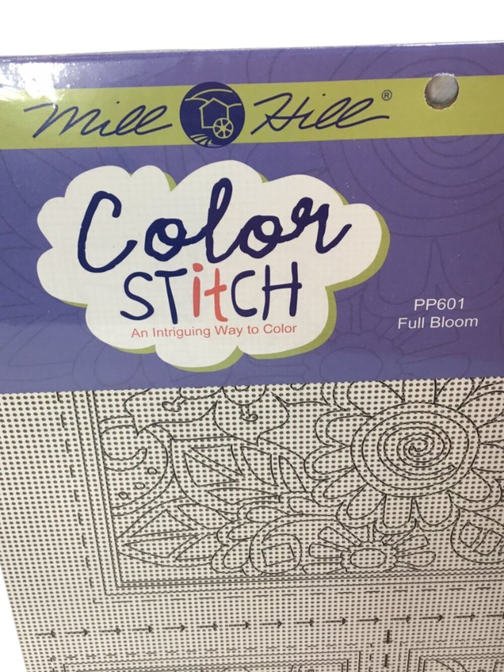 Mill Hill Color Stitch Perforated Paper Kit NIP Needlepoint Full Bloom PP601